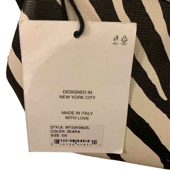 Mansur Gavriel black Mini M Frame Leather Crossbody Bag Zebra NWT - Picture 3 of 12